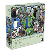 Les chats sont partout - plumes ou fourrure? (1000pcs)