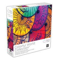 Monde coloré - parapluies en papier à huile asiatique (750pcs)