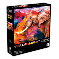 Safari vibrant - Éléphant (1000 pc)