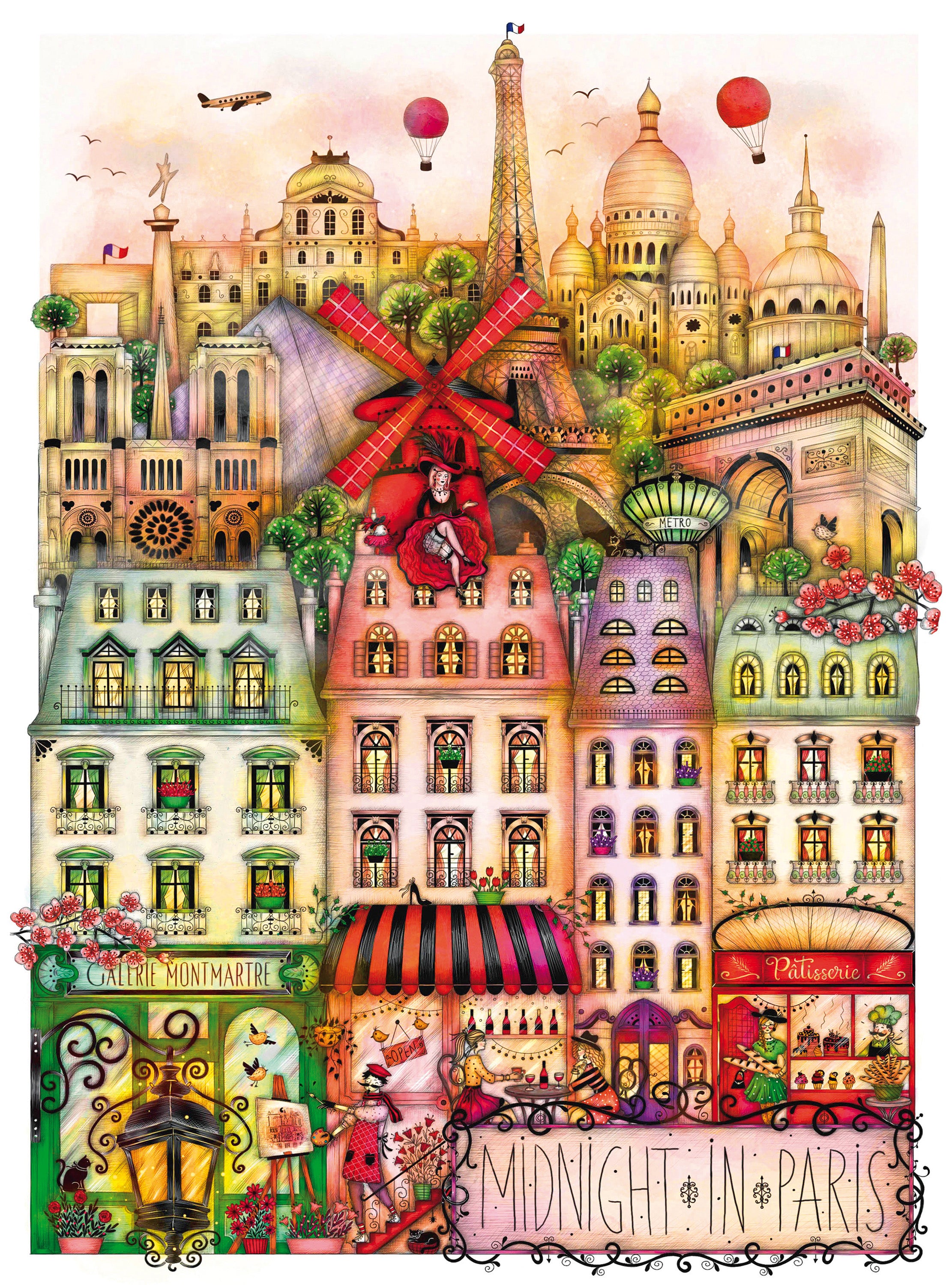 Cities à minuit - Paris, Madalina Tantareanu (1000pcs)