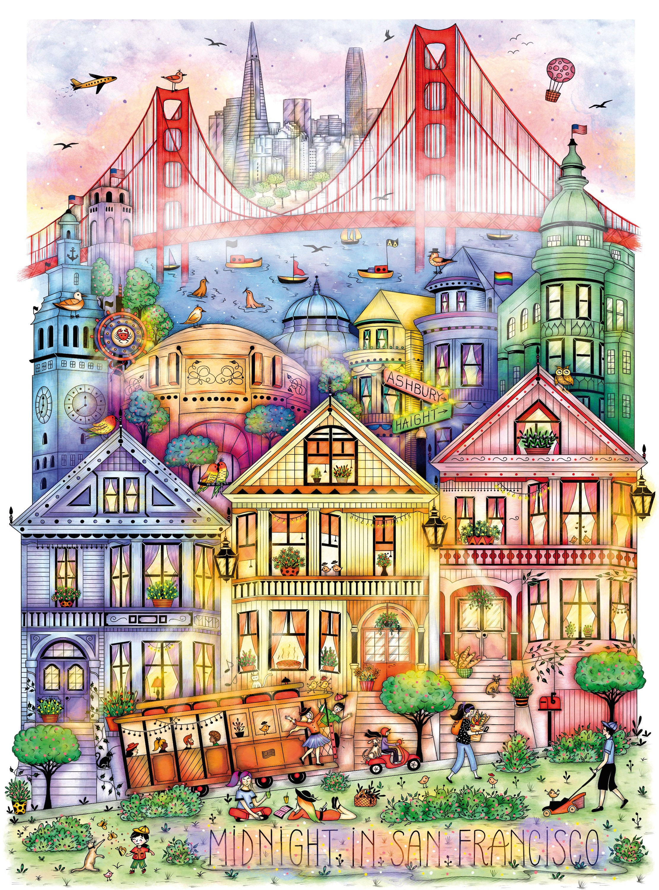 Villes à minuit - San Francisco, Madalina Tantareanu (1000pcs)