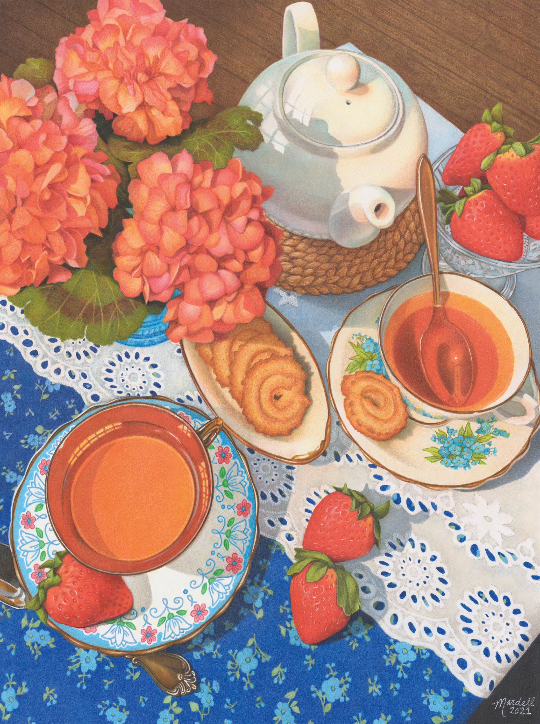 Country Tea Time, Mardell Schuster (1000pcs)