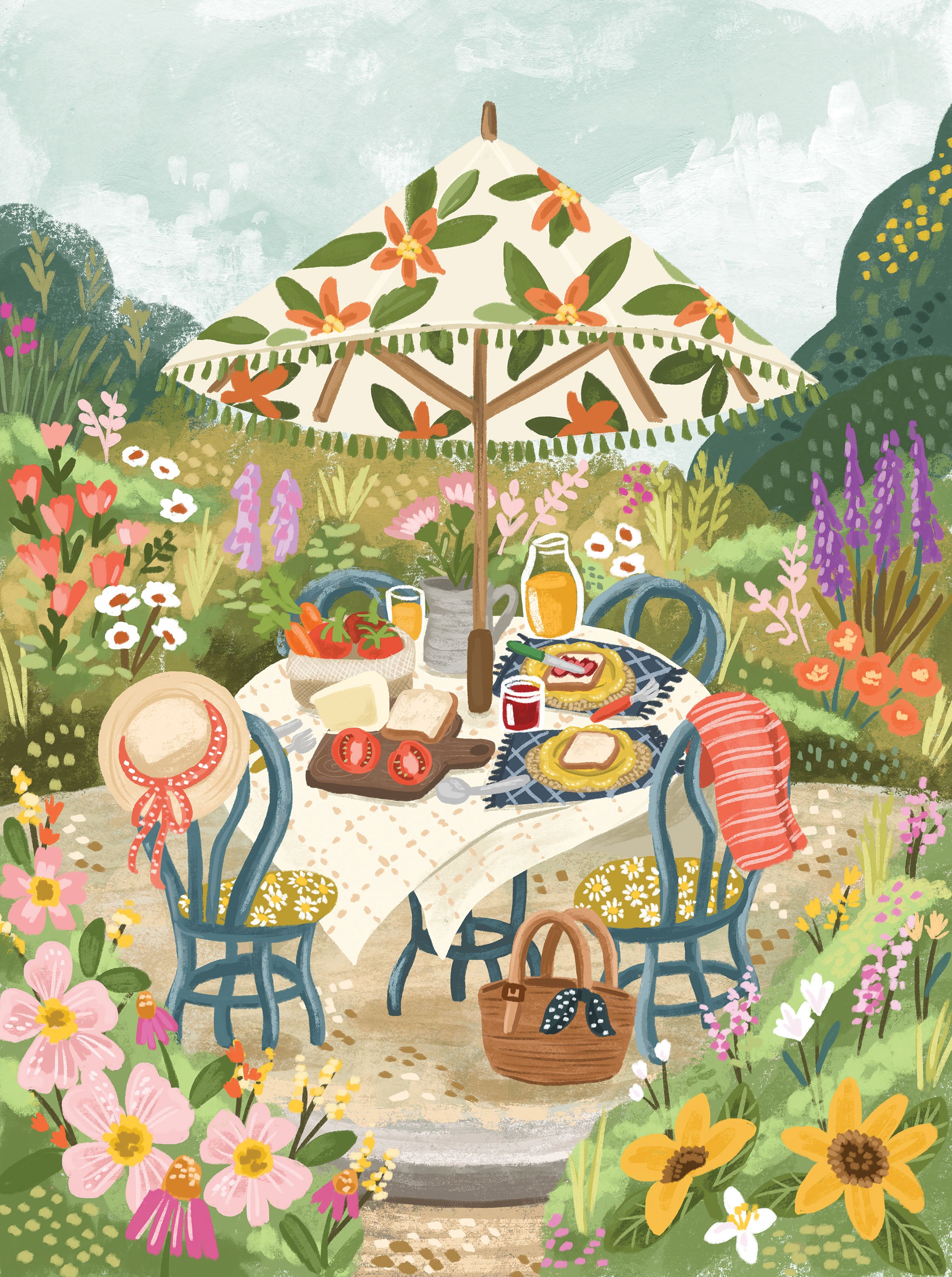 Peaceful Mind - Patio Lunch, Olivia Gibbs (1000pcs)