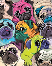 Pause de 10 minutes - chiens néon (100pcs)