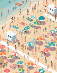 Pause de 10 minutes - une journée à la plage (100pcs)