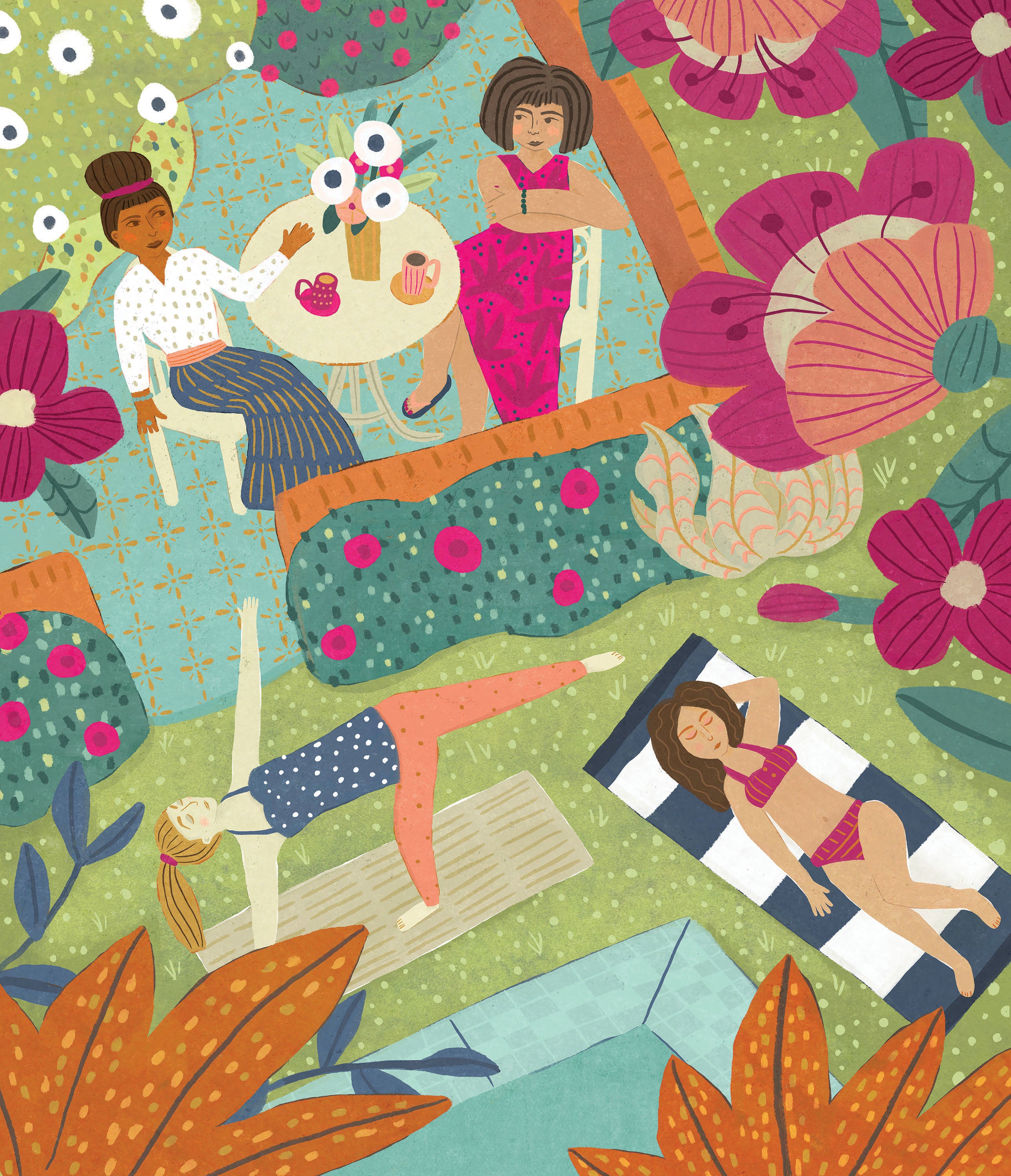 Girls Night In - Coffee in the Garden (Puzzle Party Kit) (500pcs)