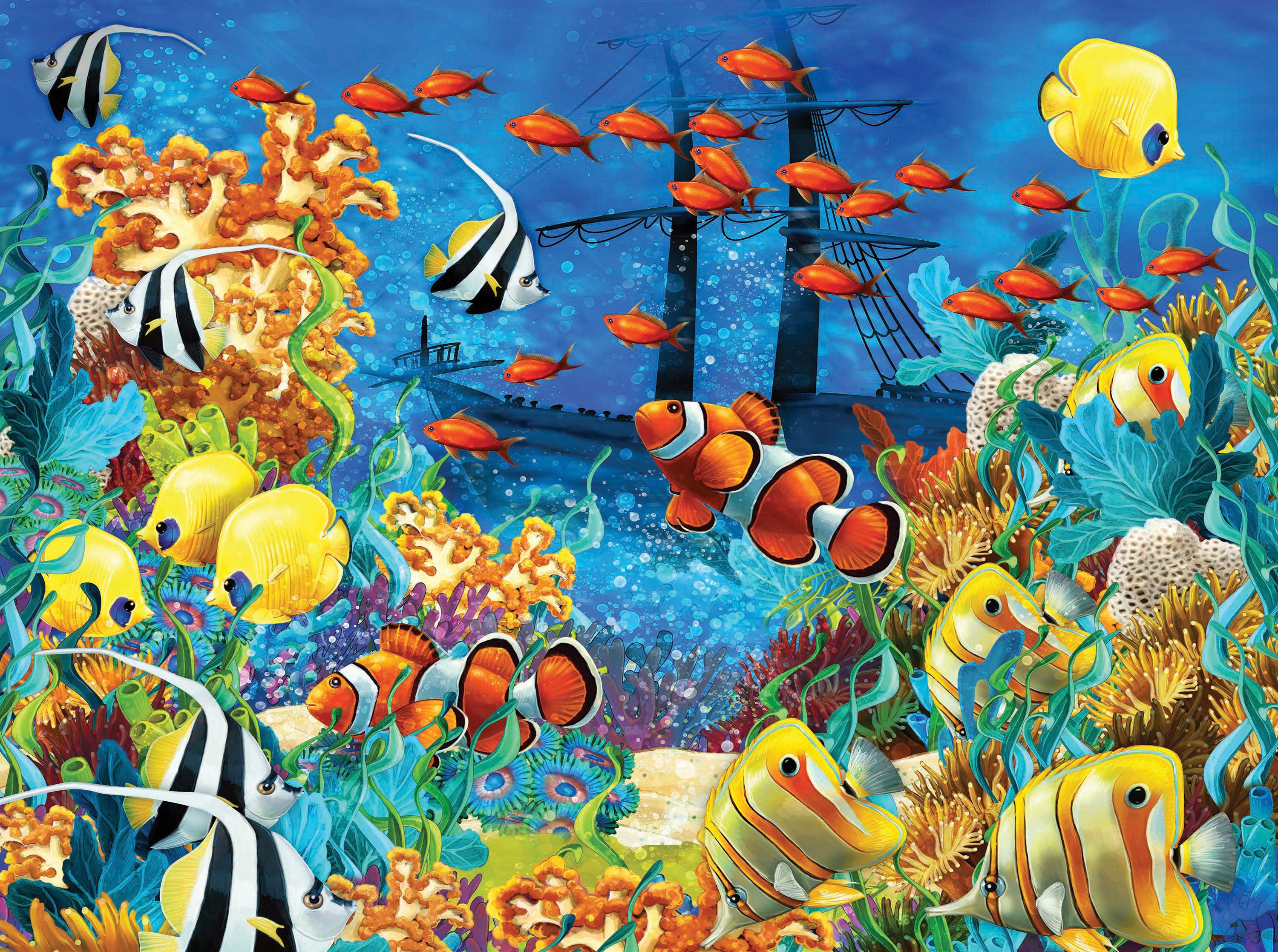 Coral Reef Illustration (1000pcs)