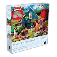 Rooster Hollow, Karen Burke (Puzzle & Tray Kit) (1000pcs)