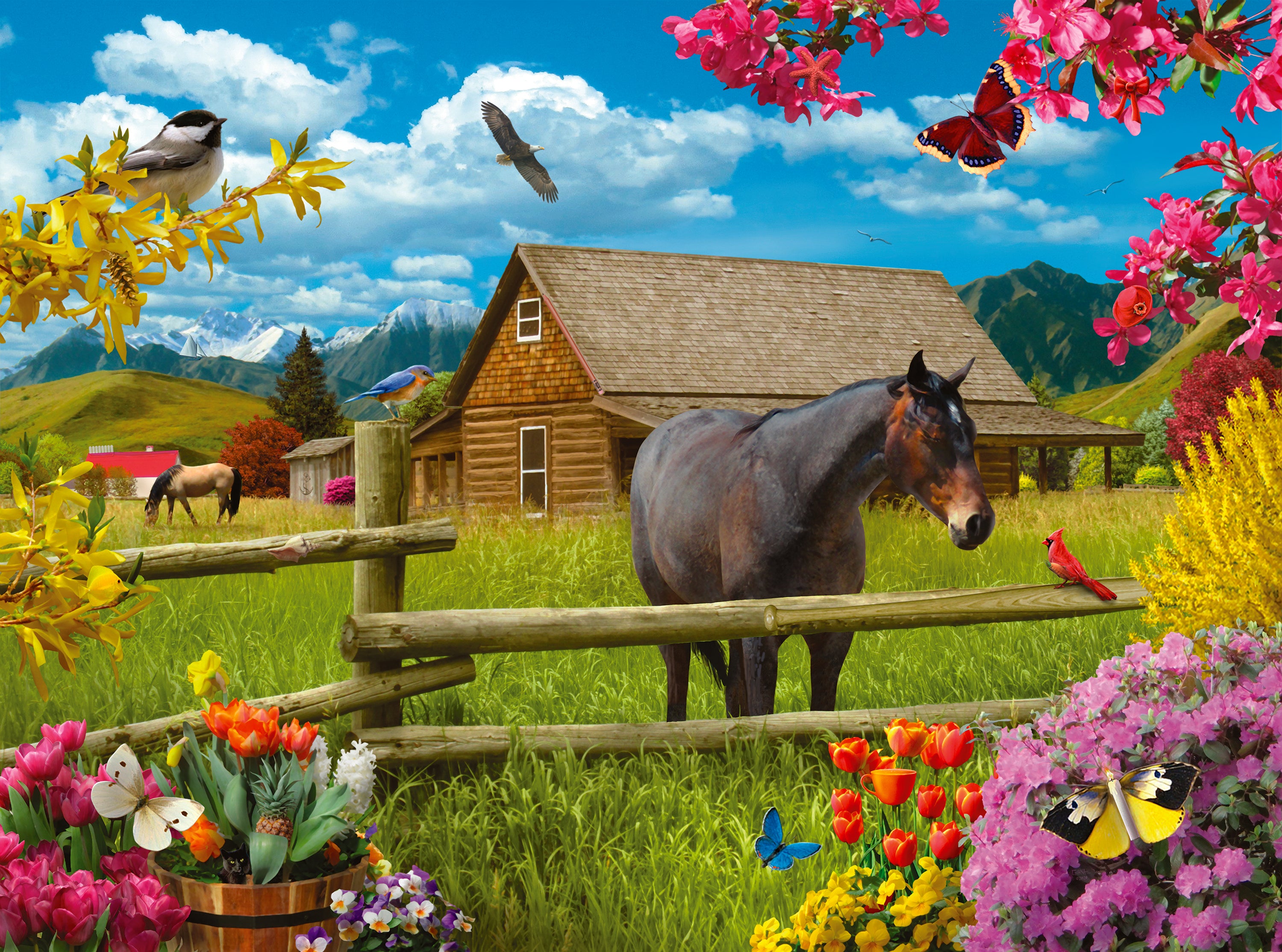Dr. Puzzle - Springtime On The Range, Alan Giana (1000pcs)