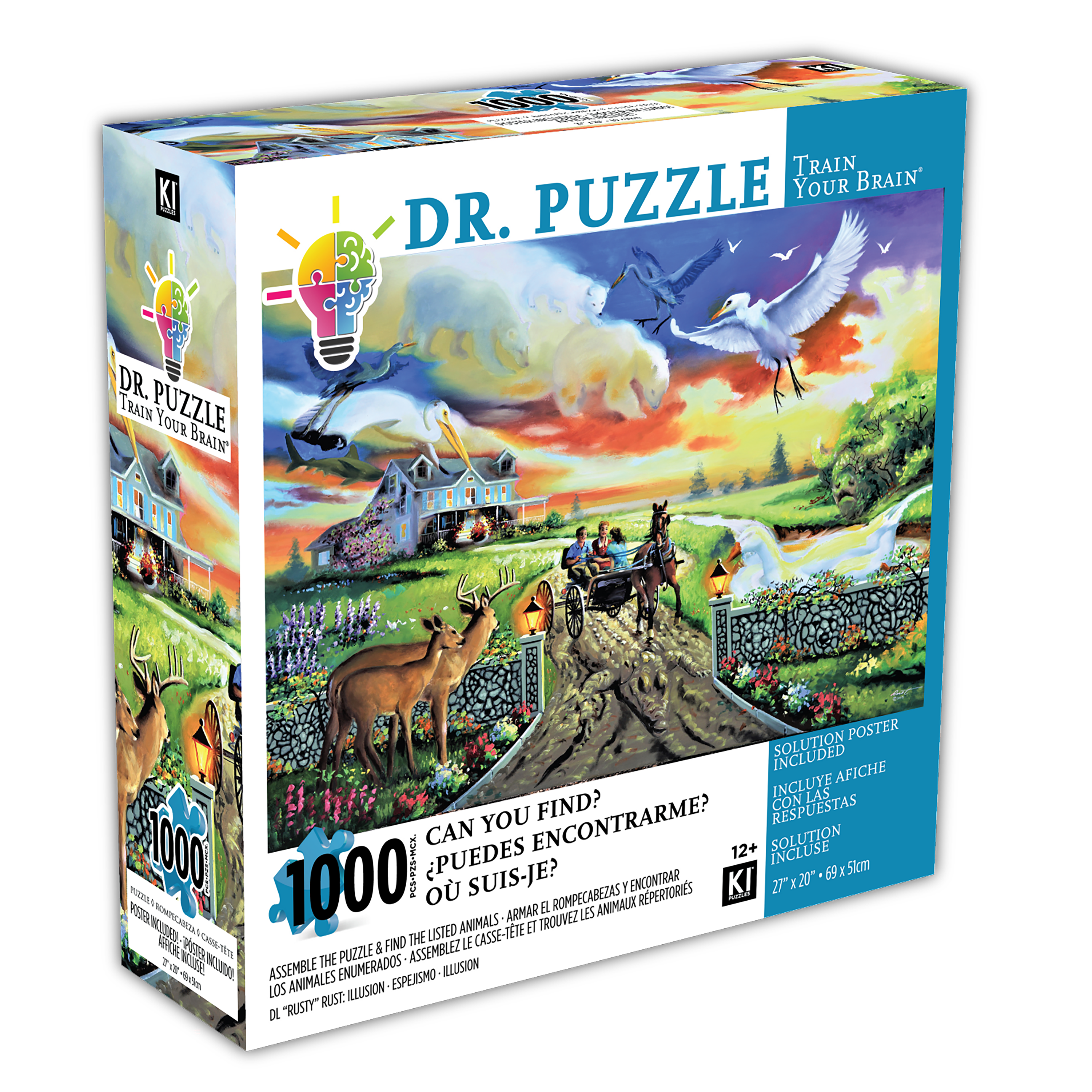 Dr Puzzle - Illusion, D.L. "Rusty" Rust (1000pcs)