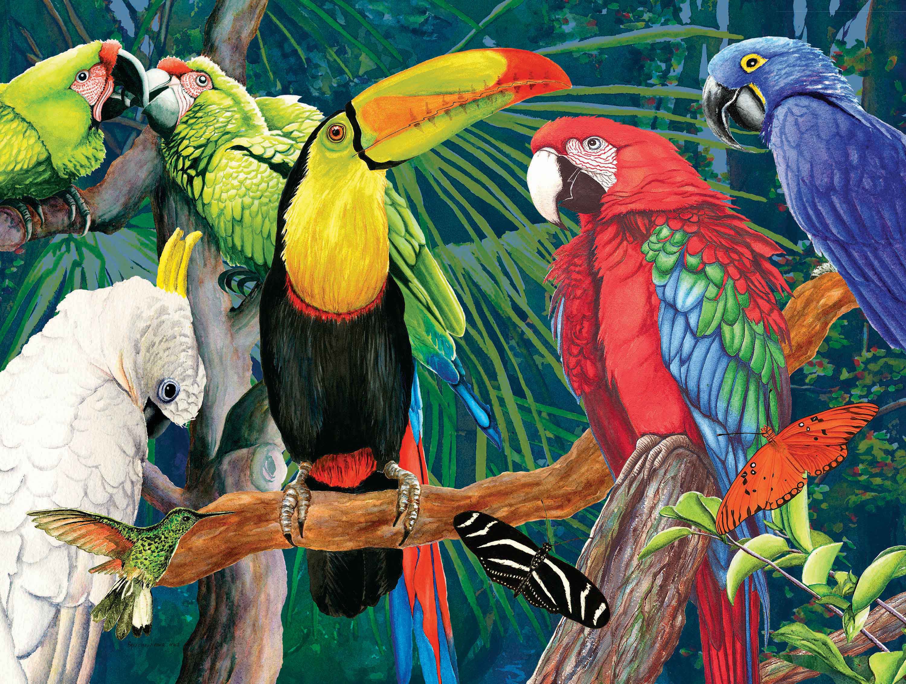 Flights of Fancy - Birds in Paradise (550pcs)