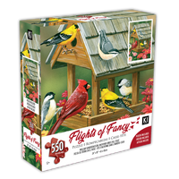 Flights of Fancy - Backyard Birds Fall Feast, William Vanderdassor (550pcs)