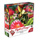 Flights of Fancy - Hummingbirds & Dahlia , Greg Giordano (550pcs)