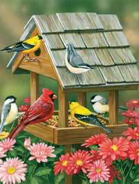 Flights of Fancy - Backyard Birds Fall Feast, William Vanderdassor (550pcs)