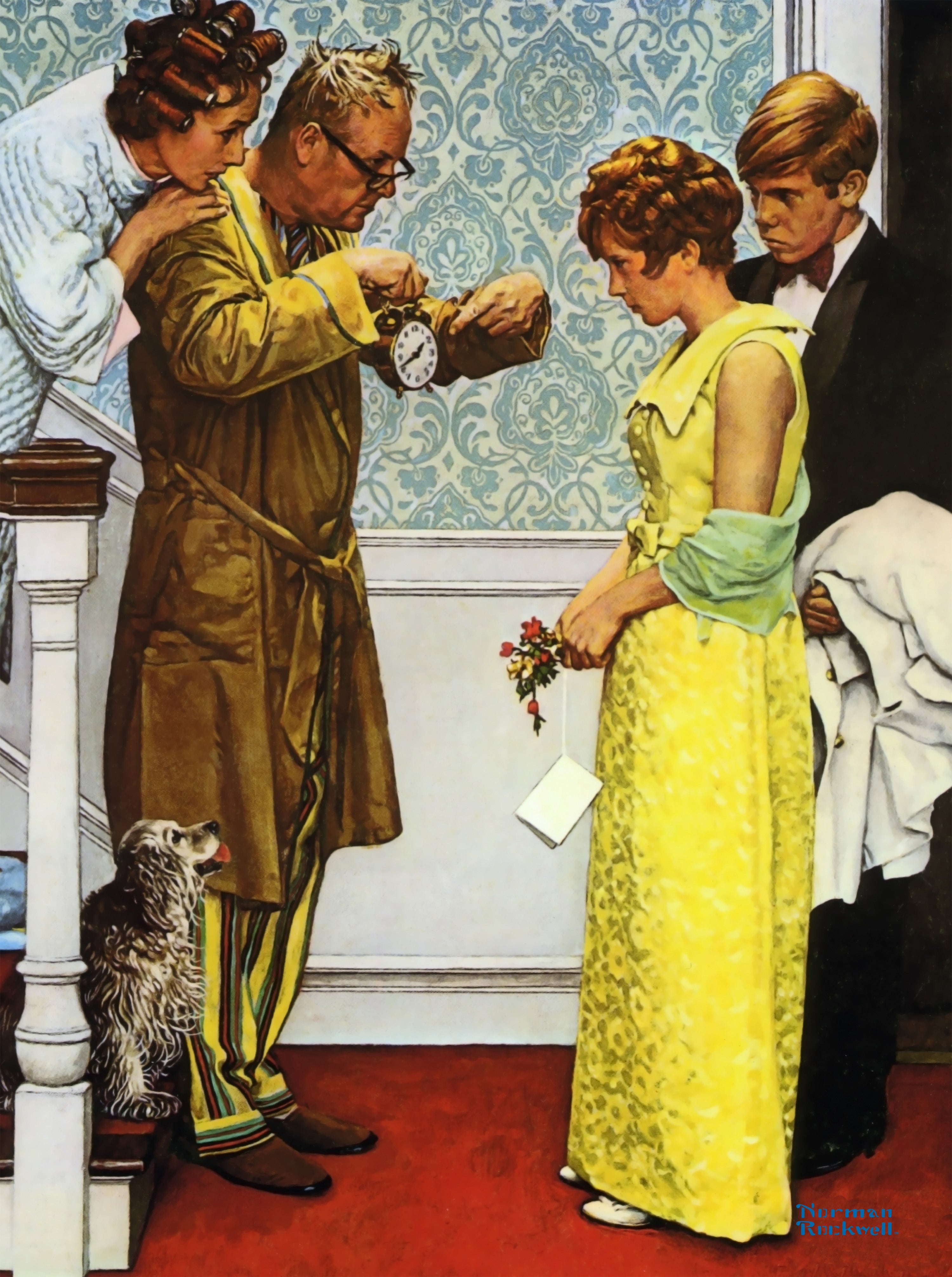 First Date Home Late, Norman Rockwell (1000pcs)