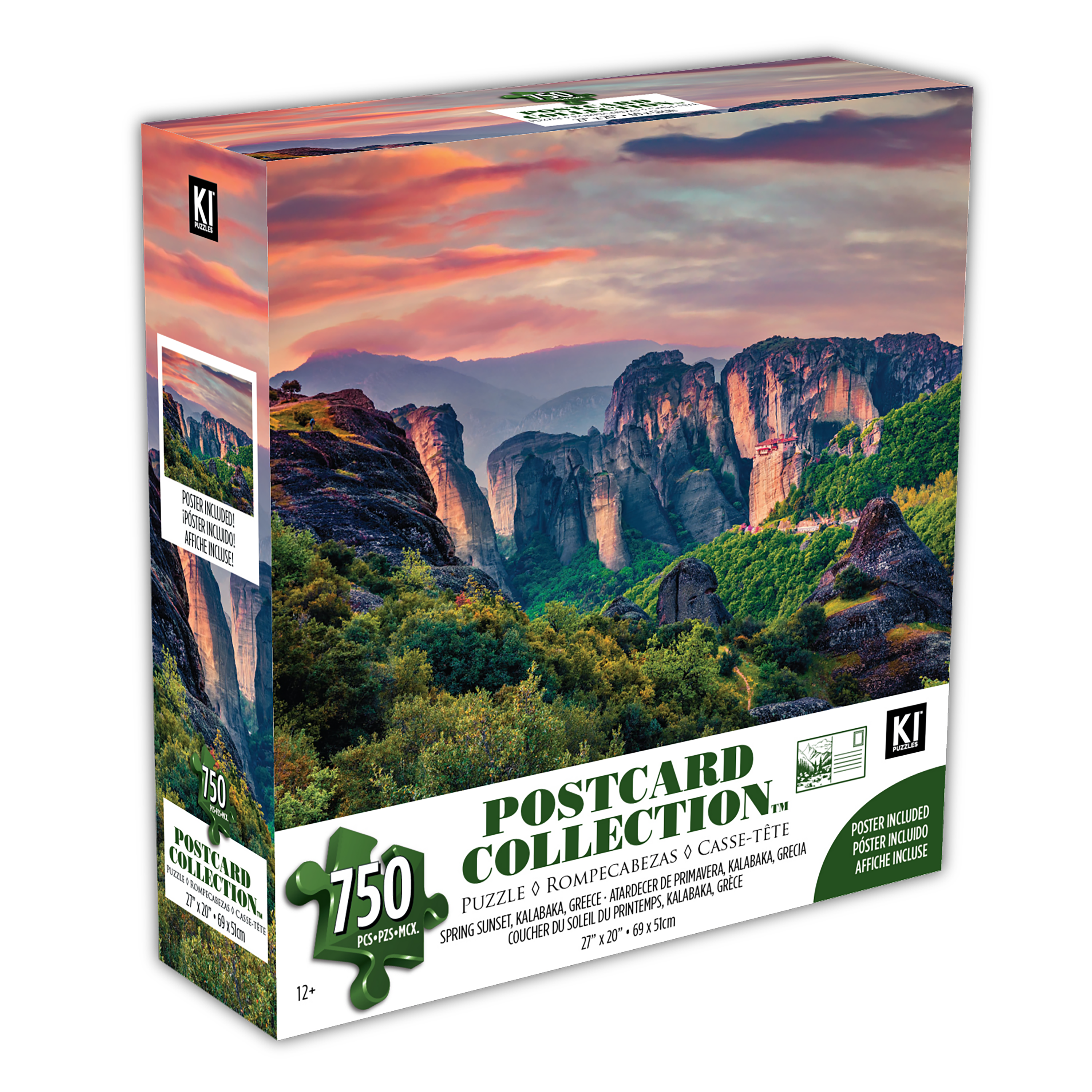 Collection de cartes postales - Spring Sunset, Kalabaka, Grèce (750pcs)