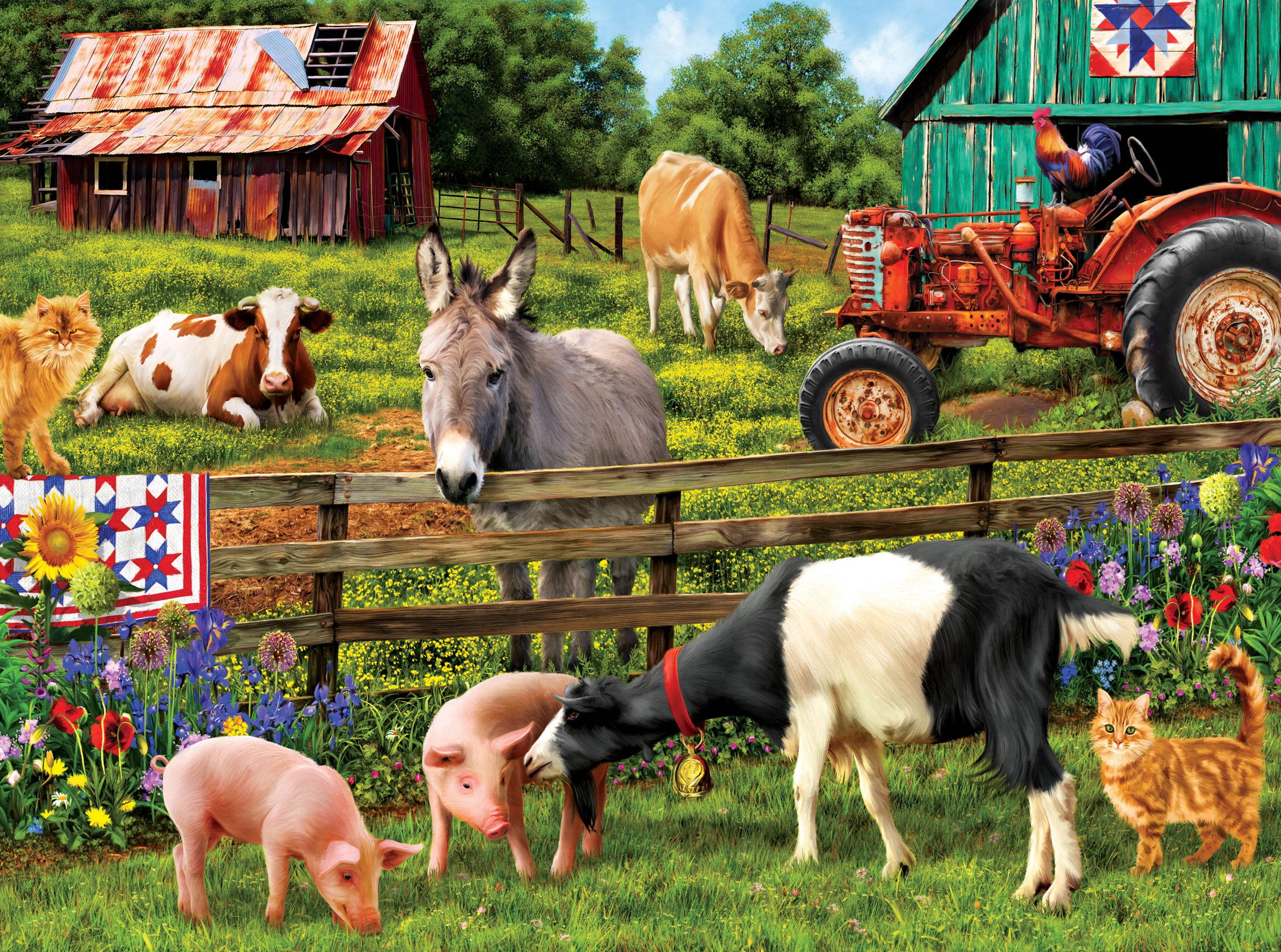 A Day On The Farm, Sharon Steele (750pcs)