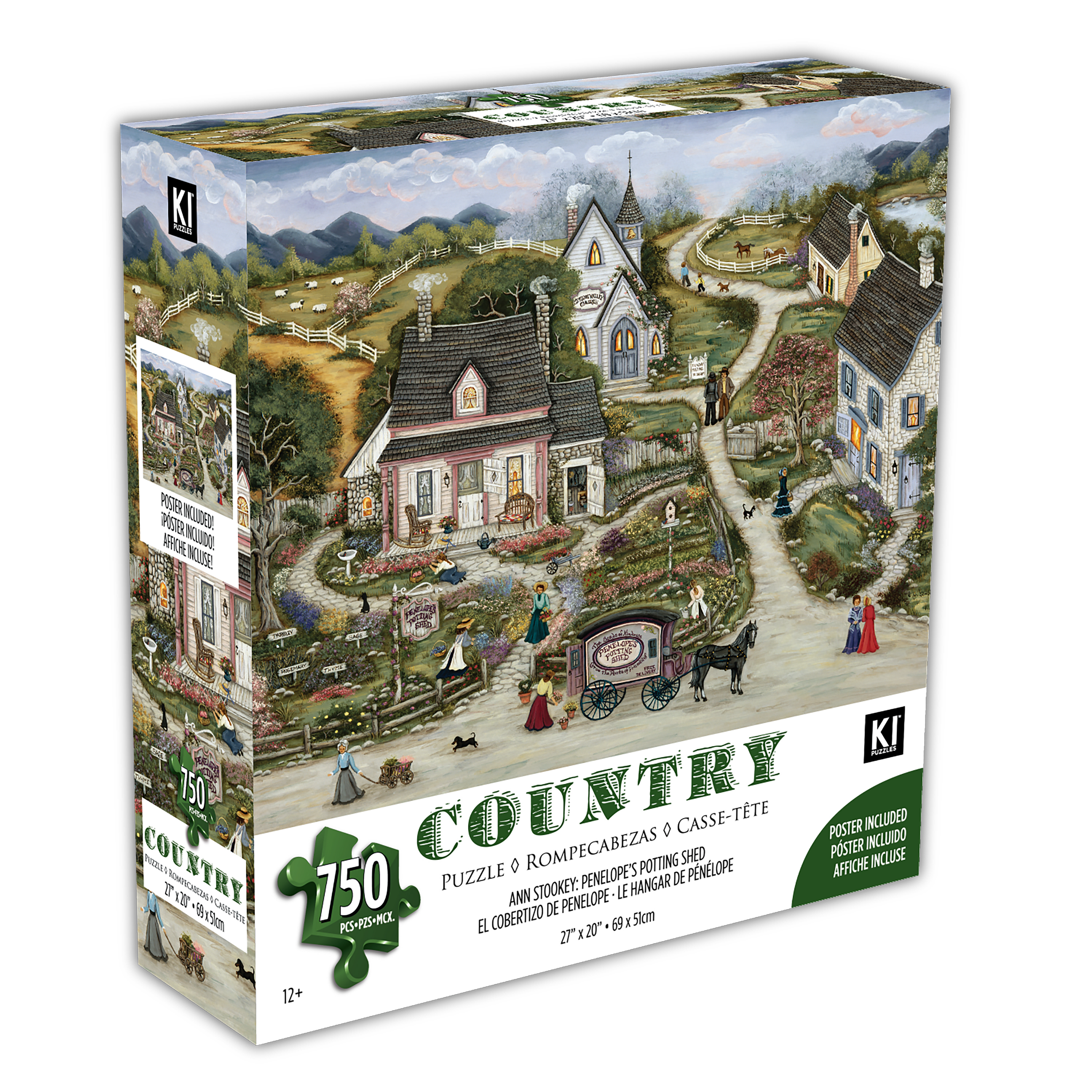 Country Collection - Penelope's Potting Shed, Ann Stookey (750pcs)