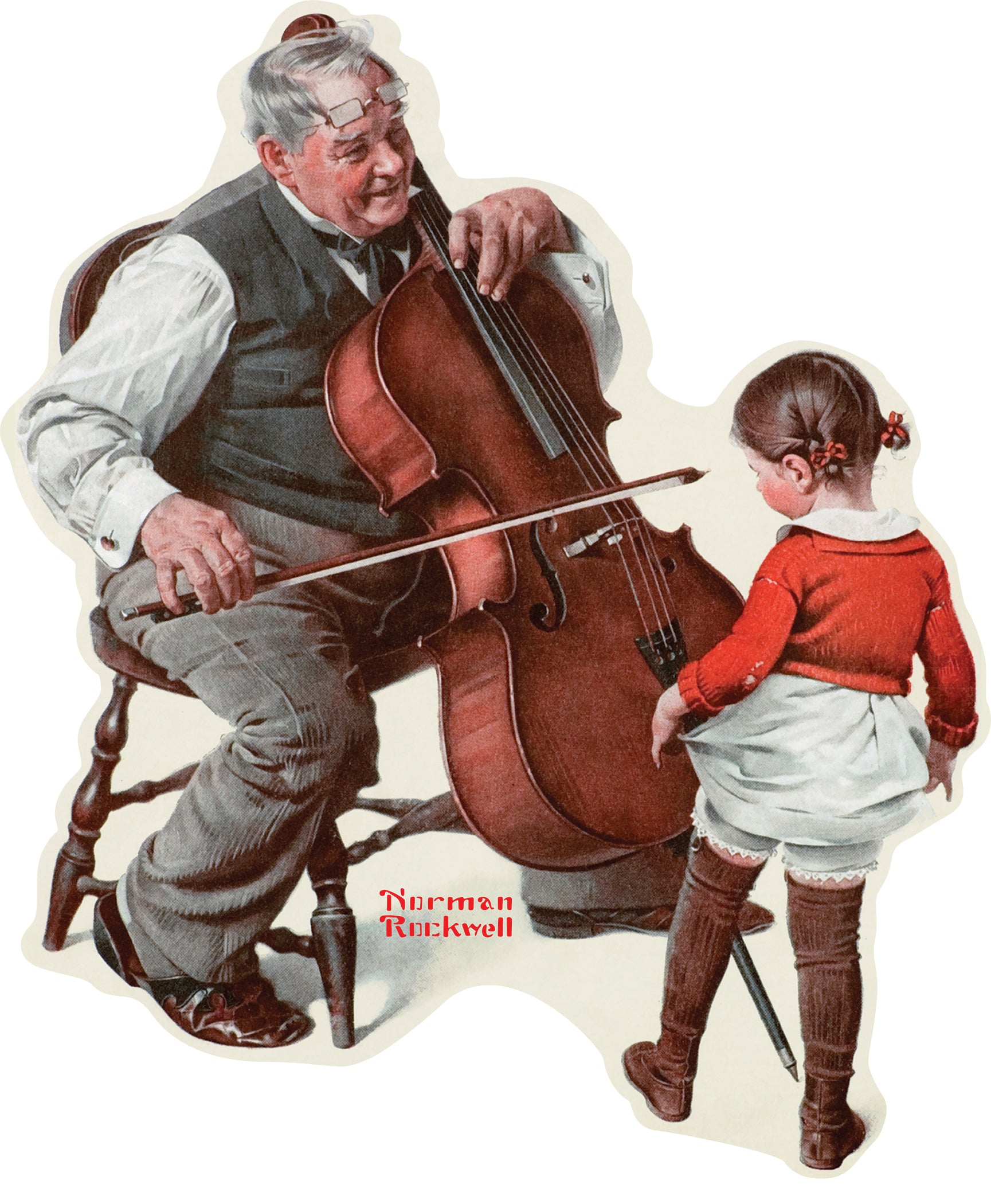 Little Girl Dancing, Norman Rockwell (SHAPED) (750pcs)