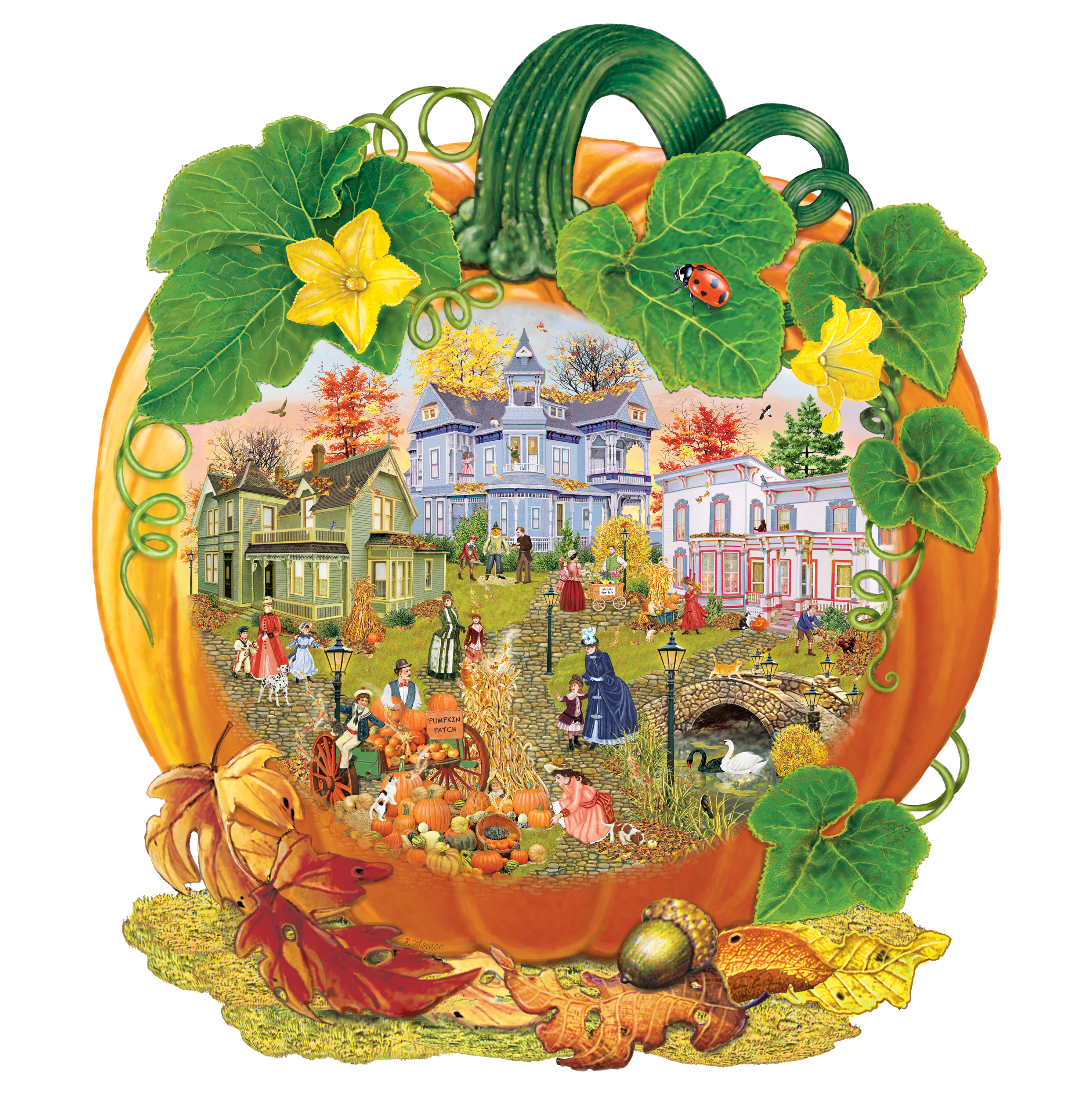 Victorian Pumpkin, Rosiland Solomon (SHAPED) (300pcs)