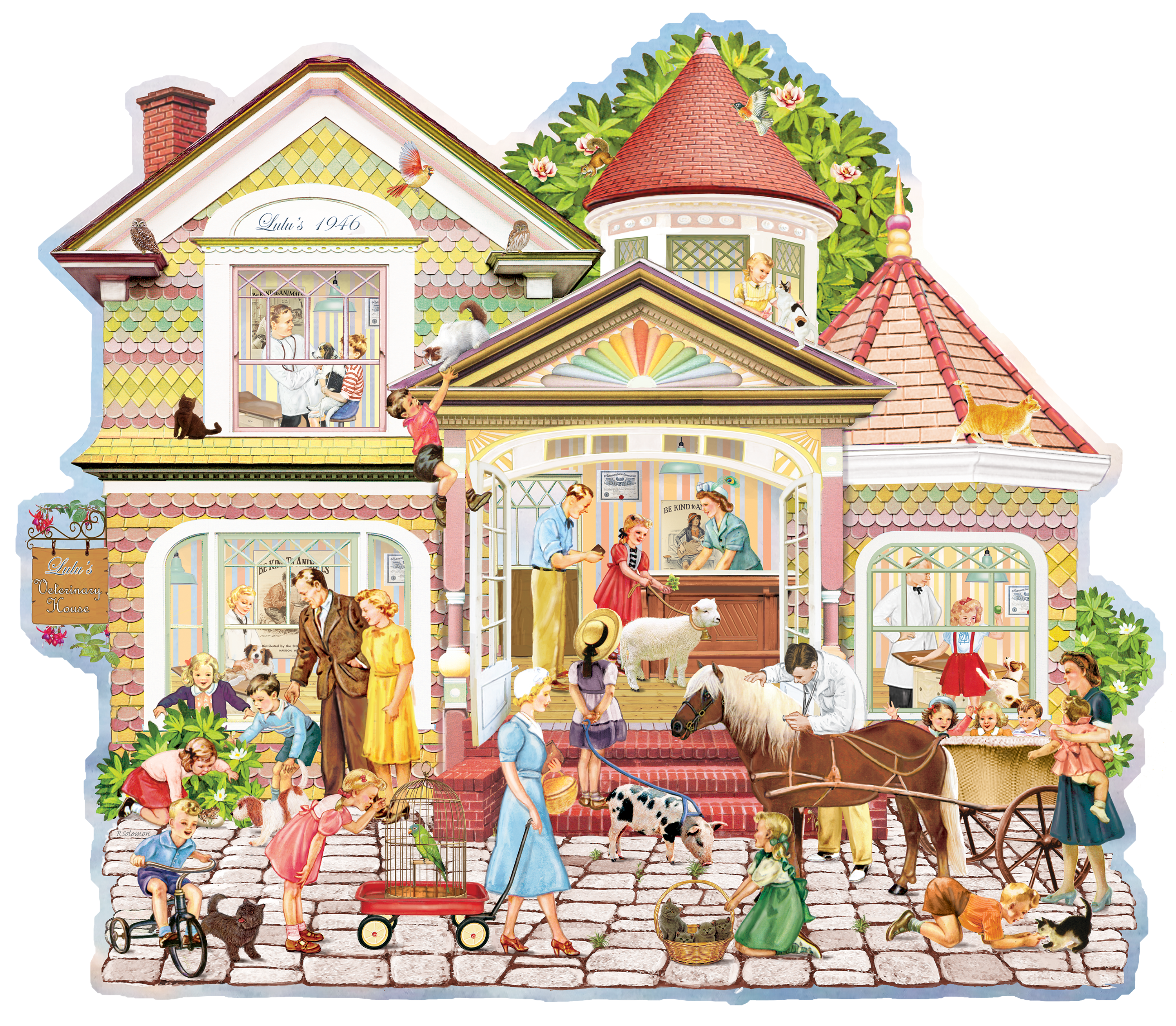 Lulu's Veterinary House, Rosiland Solomon (SHAPED) (300pcs)