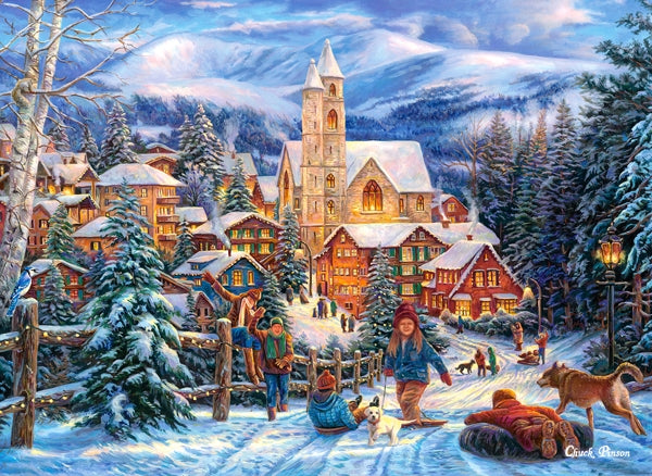 Sledding to Town, 300pc