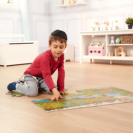 Puzzle de sol de jeu naturel: Dinosaures