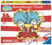 Ravensburger Dr Seuss, Thing 1 & 2 Giant Shaped Floor Puzzle