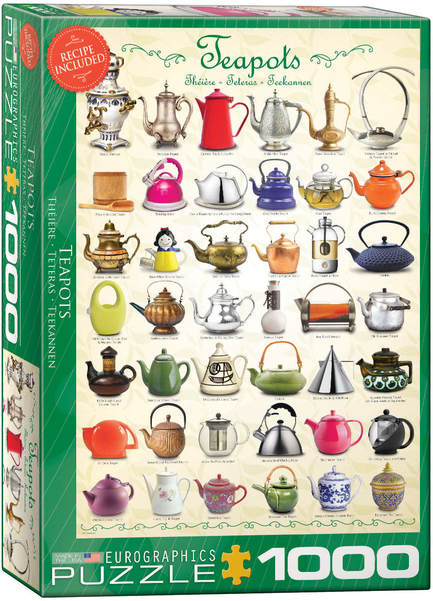 Teapots Collage (Recipe Included)