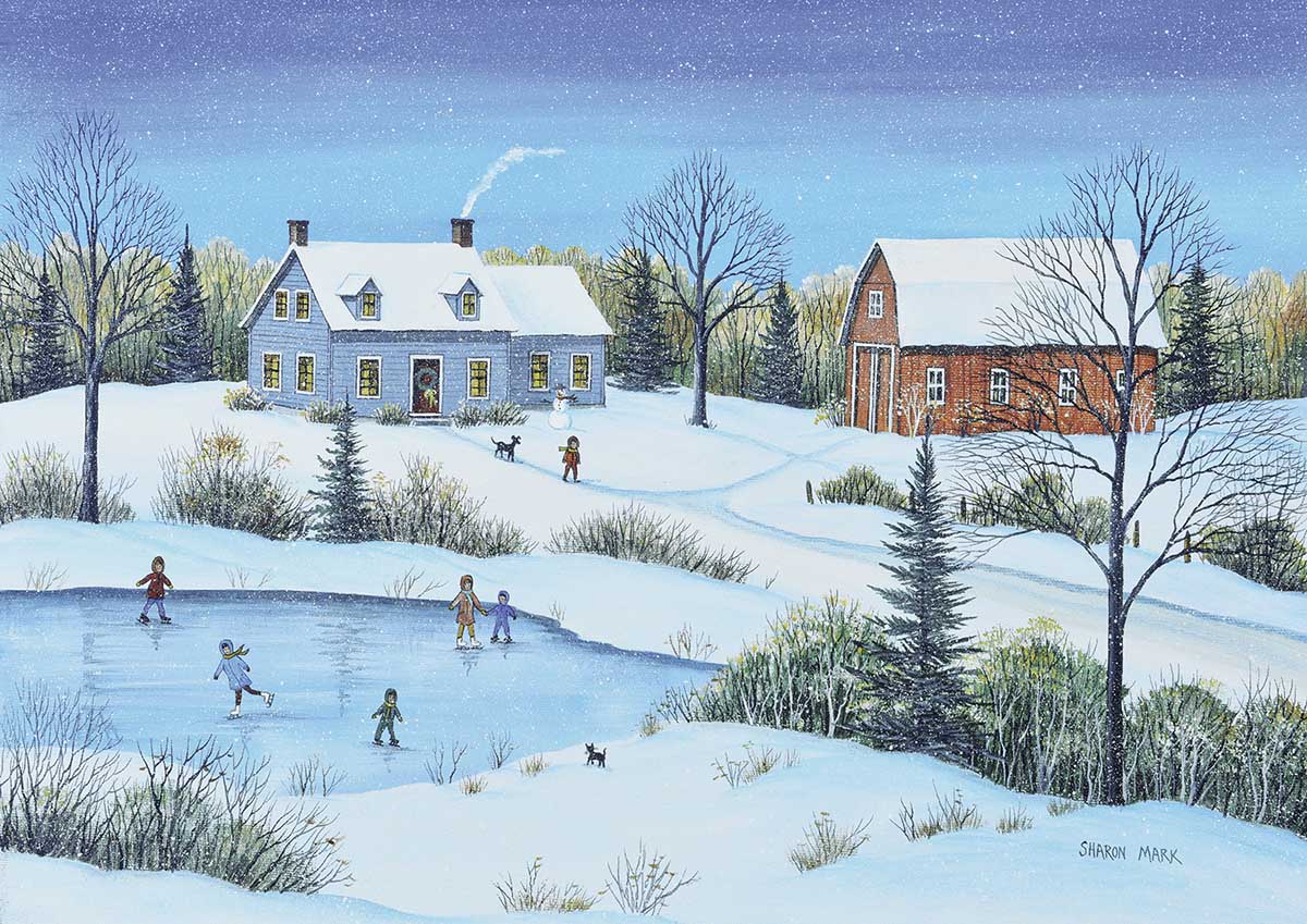 PFG Snowfall at Dusk (Neige au crepuscule) (Usage/Used - PUZZLES FOR GOOD)