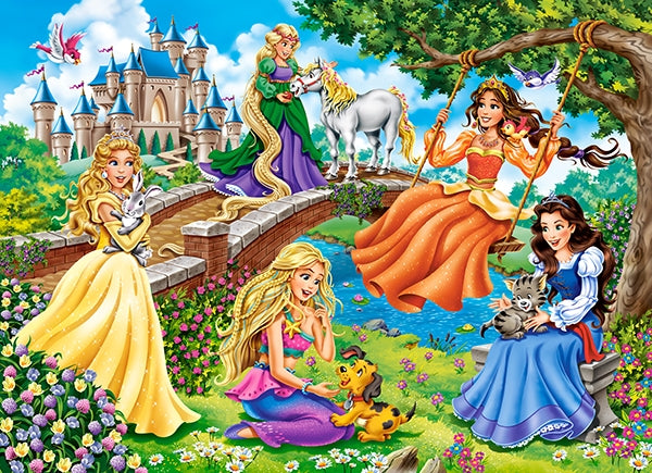 Princesses dans le jardin, 70 pièces