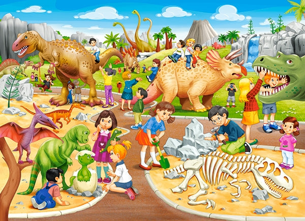 Parc de dinosaure, coffre-fort