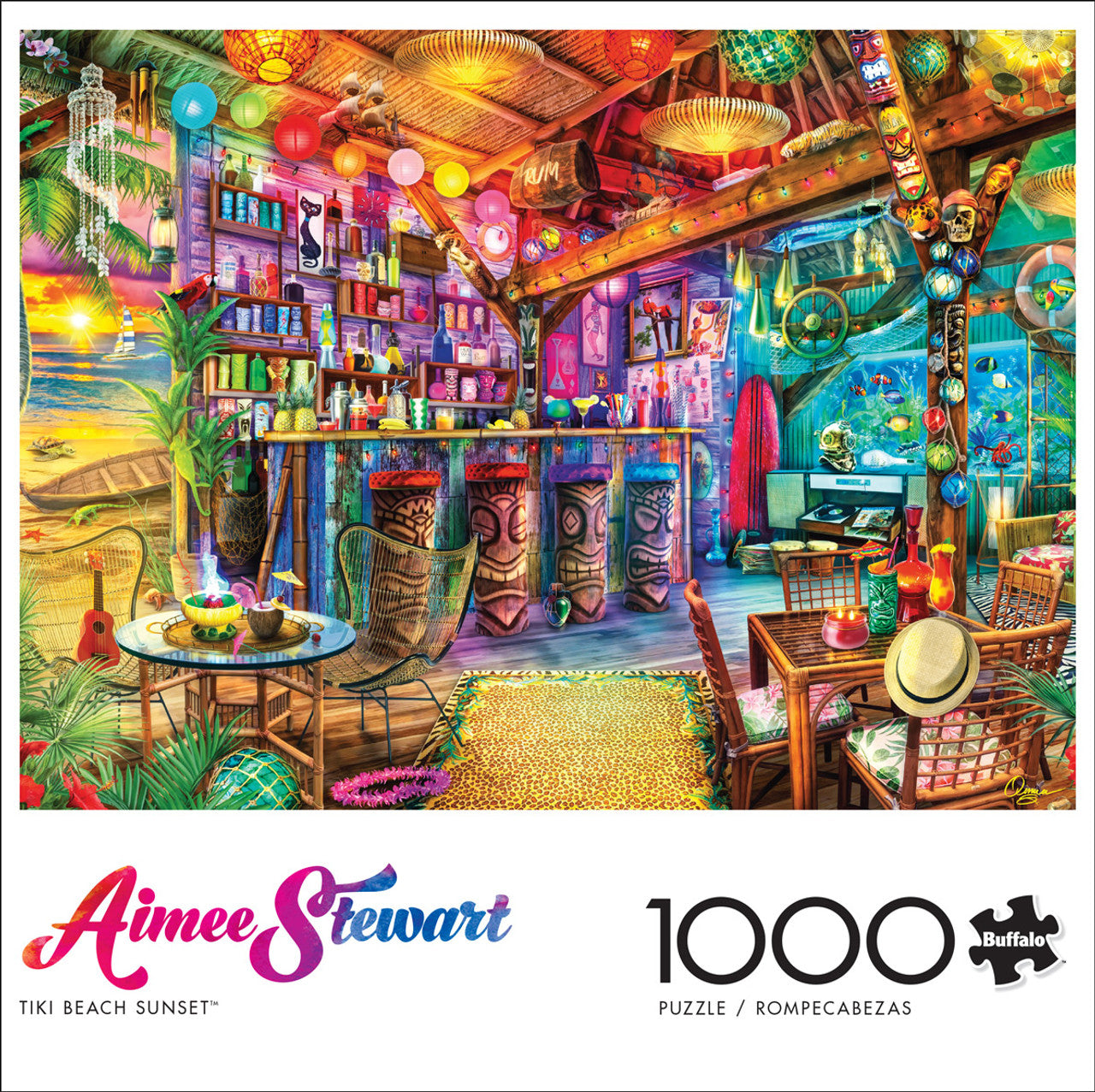 Tiki Beach Sunset, Aimee Stewart (1000pcs)