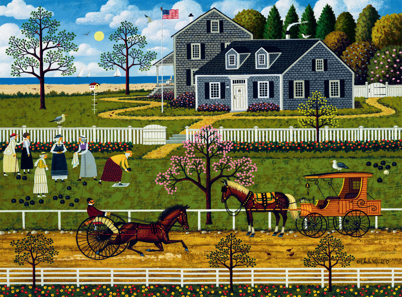 Les dames Boccie de Martha's Vineyard, Charles Wysocki (1000pcs)