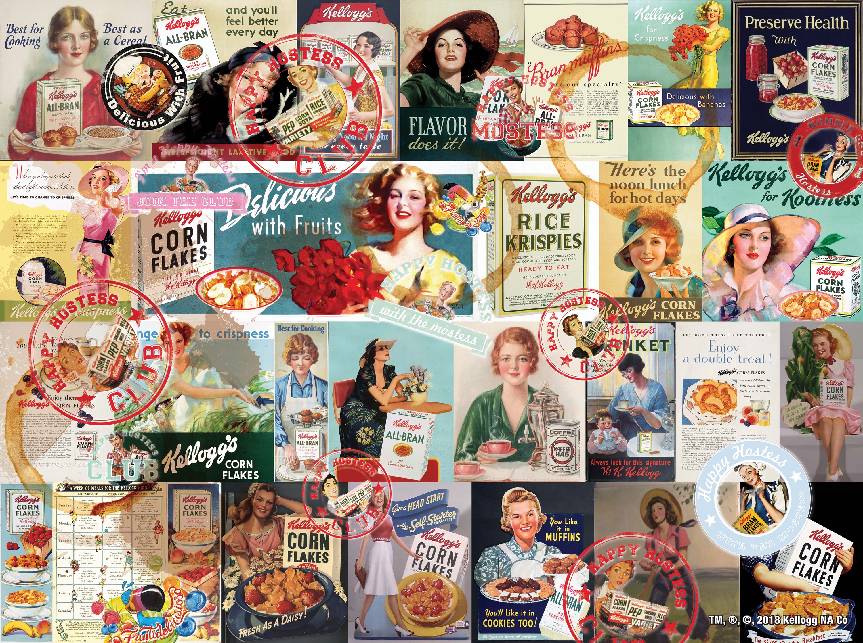 Vintage Kellogg's - Happy Hostess Collage (1000pcs)