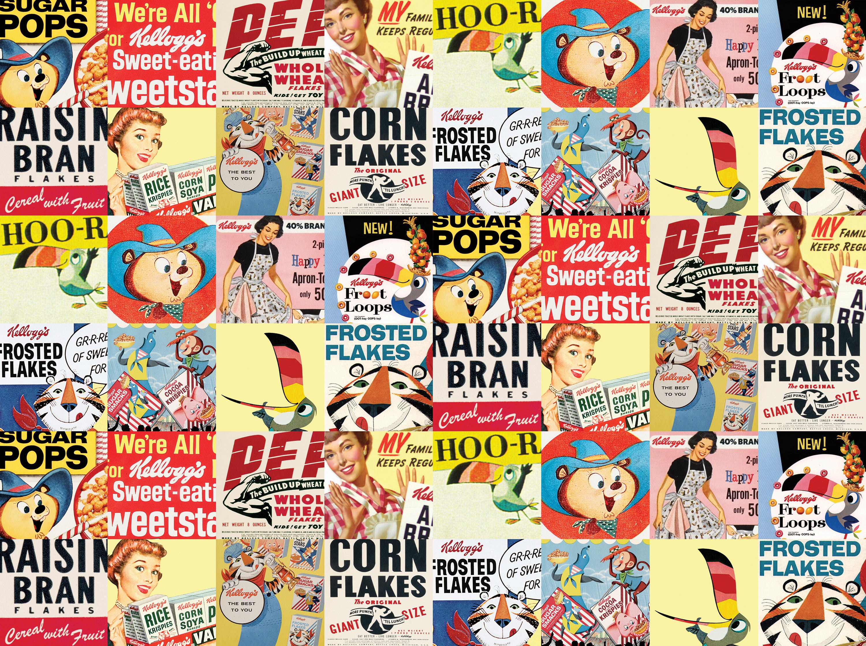 Vintage Kellogg's - Pop Archive Collage (1000pcs)
