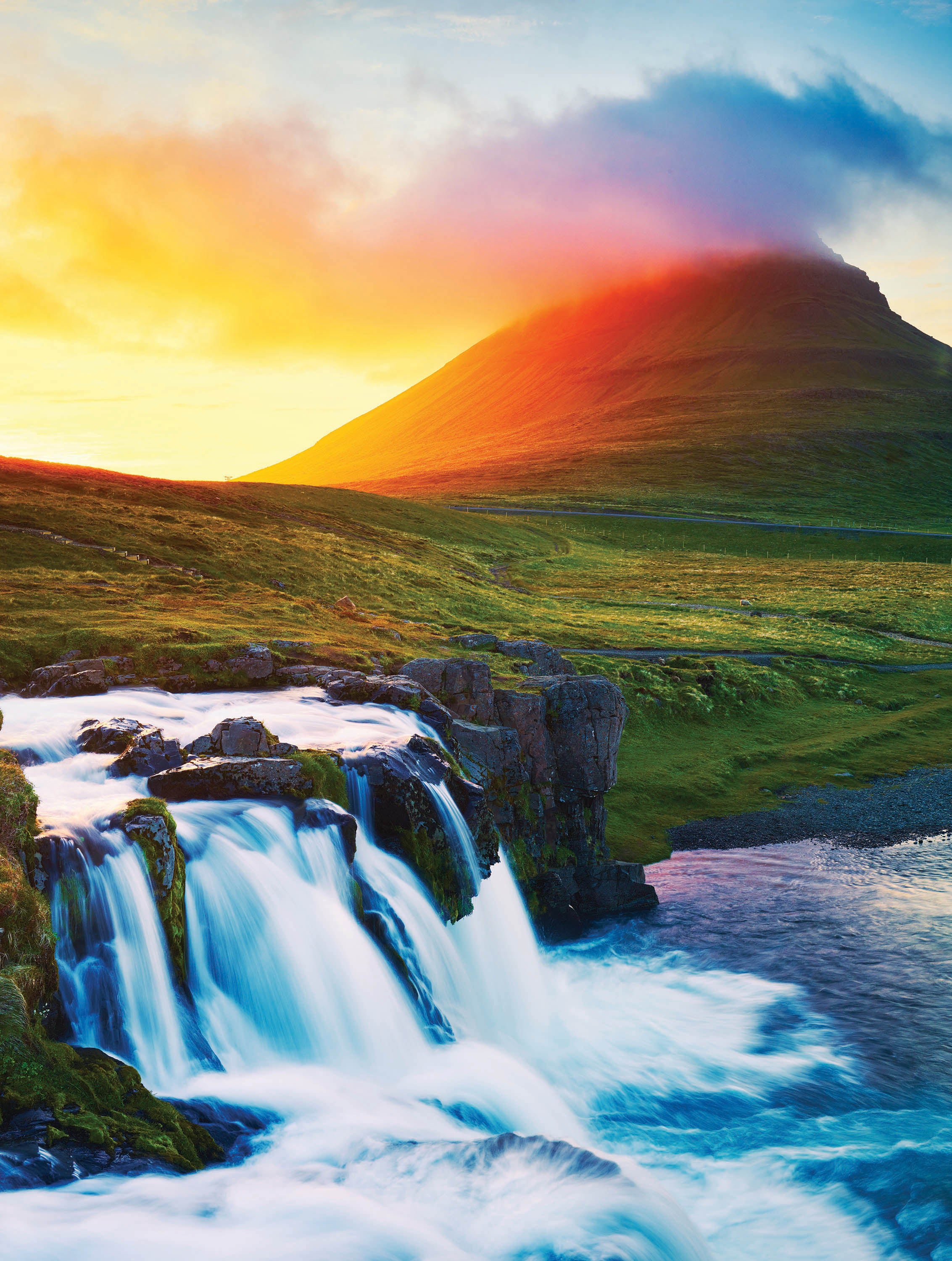 Postcard Collection - Sunset Waterfall (300pcs)