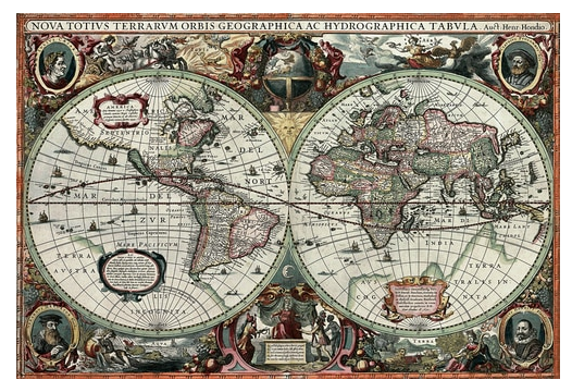 Carte du monde historique