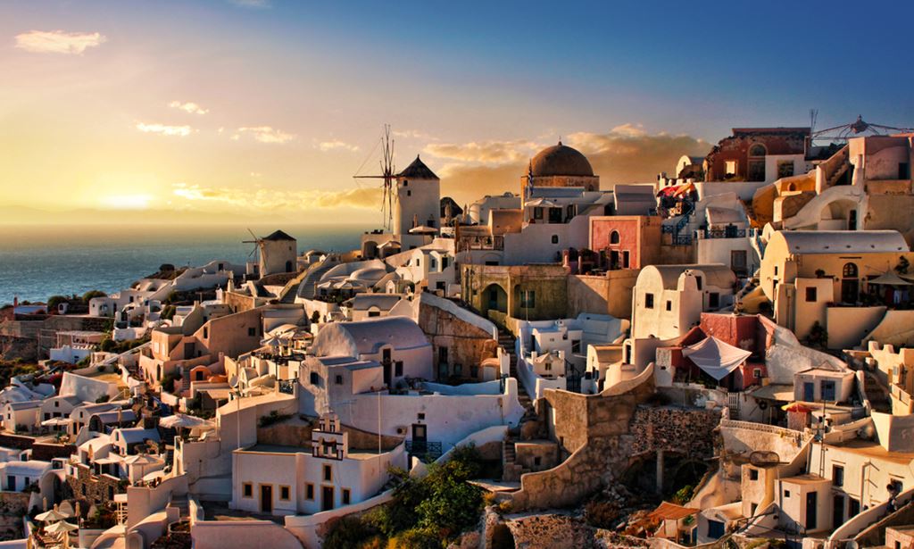 Oia Village in Santorini Island, Greece