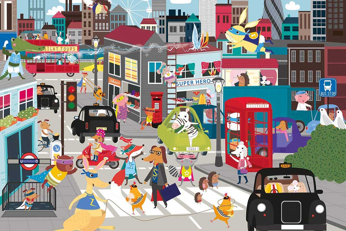 Superhero City! Par Gibsons Premium