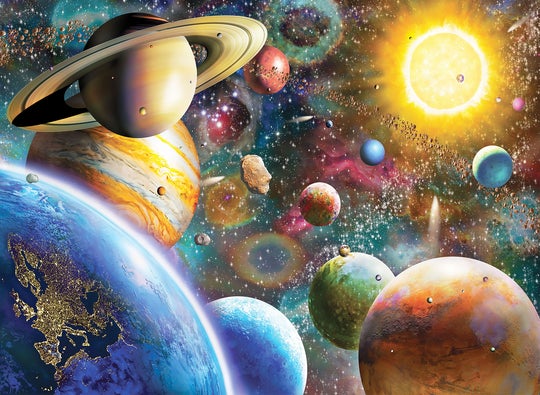 Planets In Space, Adrian Chesterman (1000pcs)