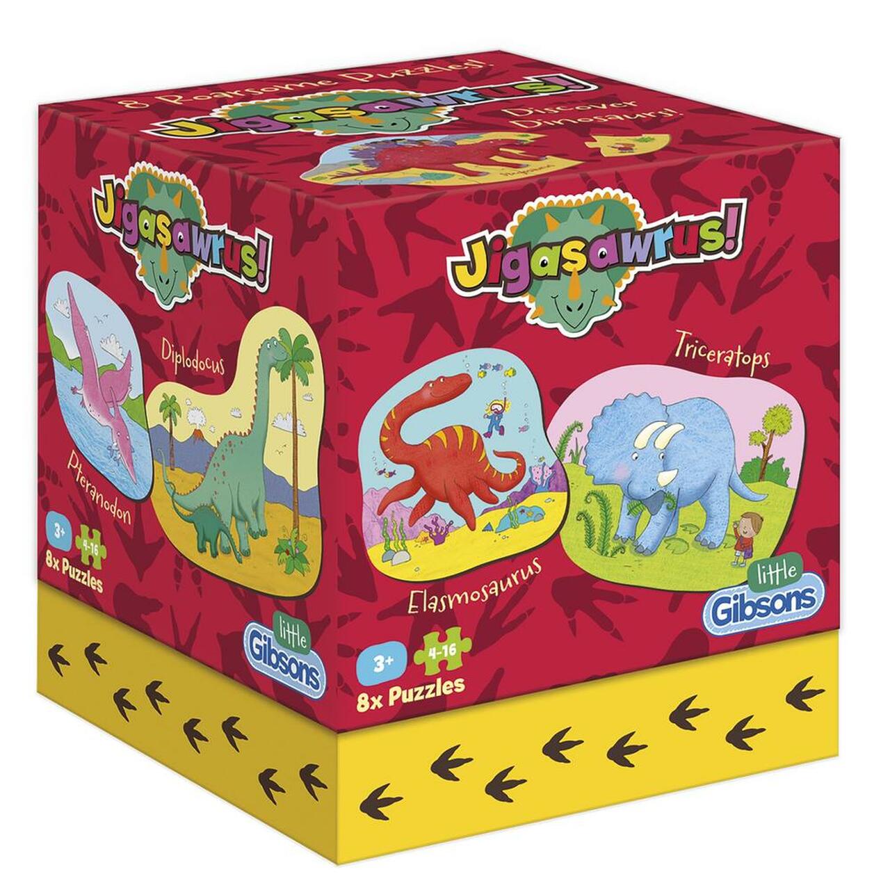 Dinosaur Jigasawrus - 8x 4-16pc