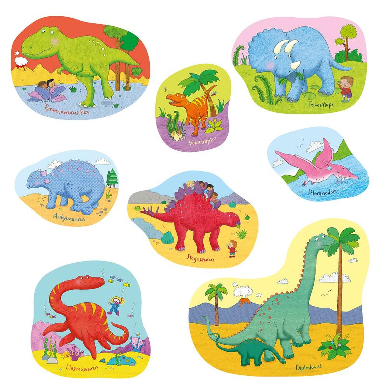 Dinosaur Jigasawrus - 8x 4-16pc