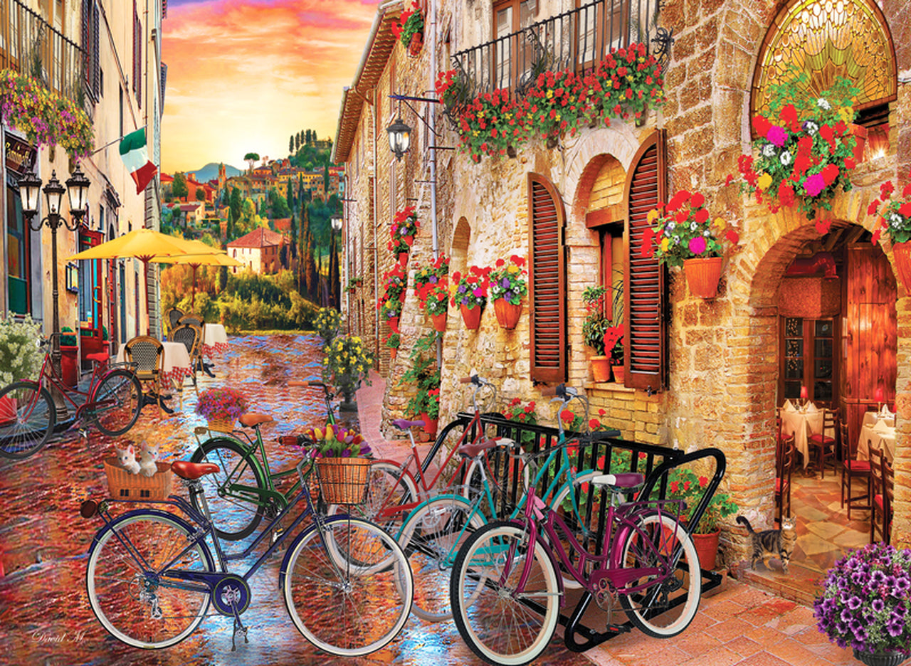 Biking in Tuscany, David Maclean (1000pcs)