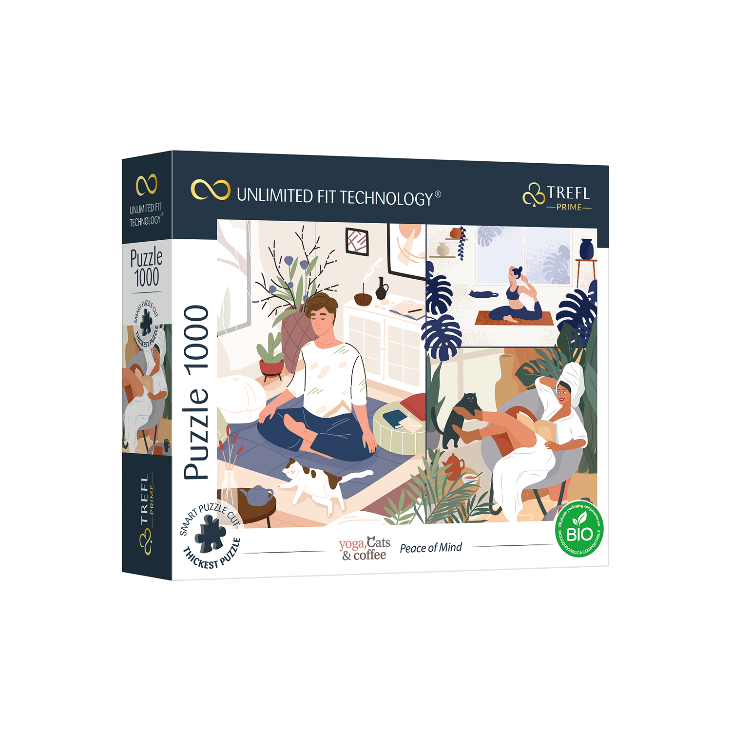 Yoga, Cats & Coffee - Peace of Mind (1000pcs)