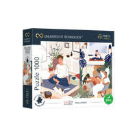 Yoga, chats et café - tranquillité d'esprit (1000pcs)