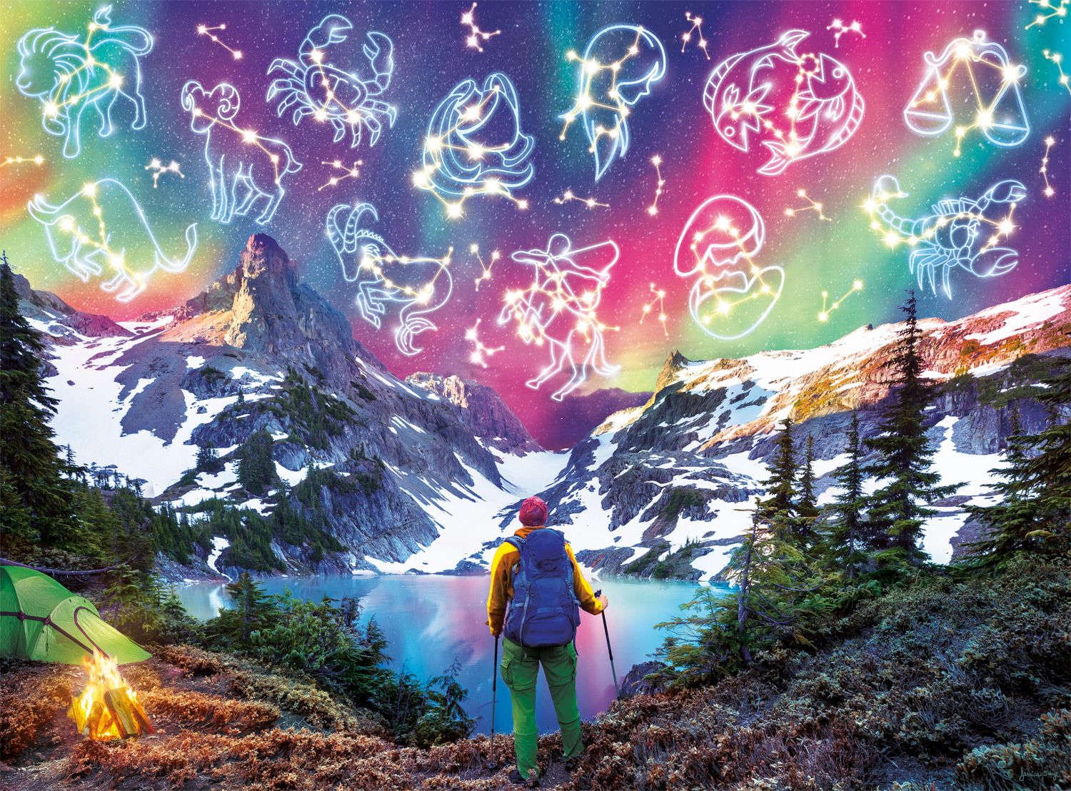 PFG Effets spéciaux: Zodiac Mountain - Glow dans l'obscurité (utilisation / utilisée - puzzles pour de bon)
