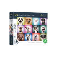 Visages de chiens drôles (1000pcs)