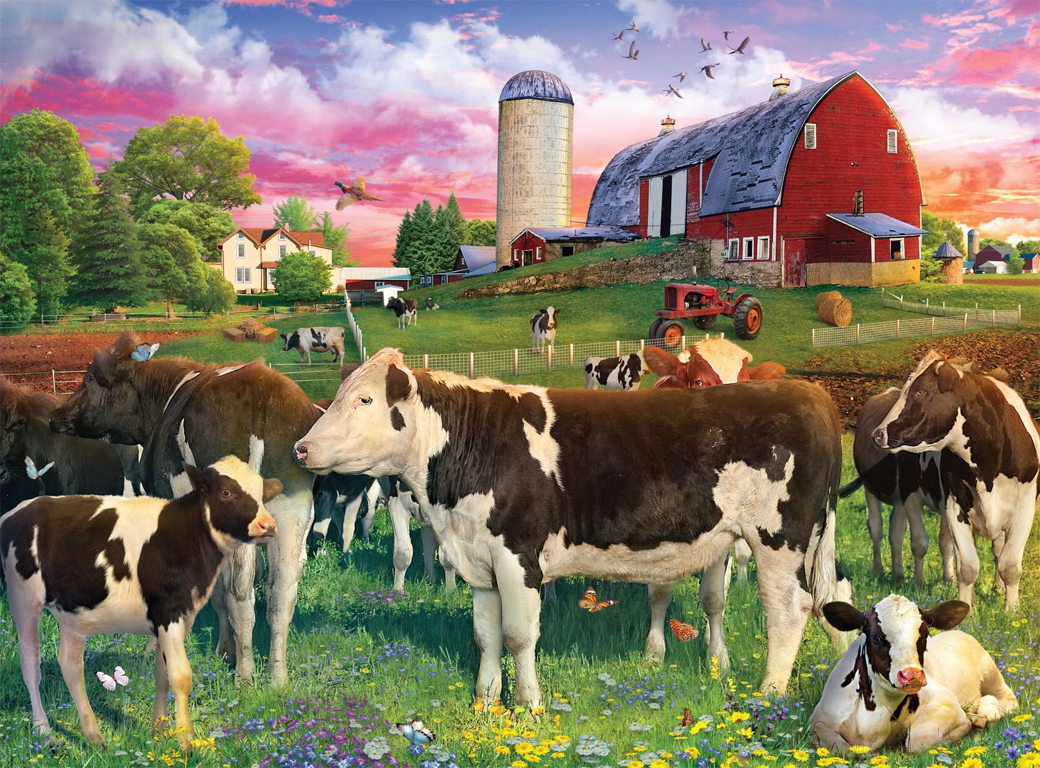 Cavorting Cows (1000pcs)
