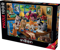 Chatons dans la cuisine (1000pcs)